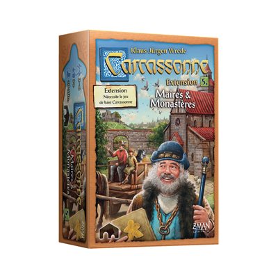 CARCASSONNE: EXT #5 - MAIRE ET MONASTERE