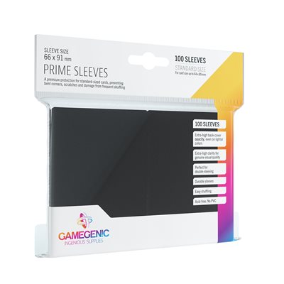 PRIME SLEEVES BLACK (10 PACKS)