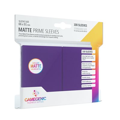 MATTE PRIME SLEEVES PURPLE (10 PACKS)