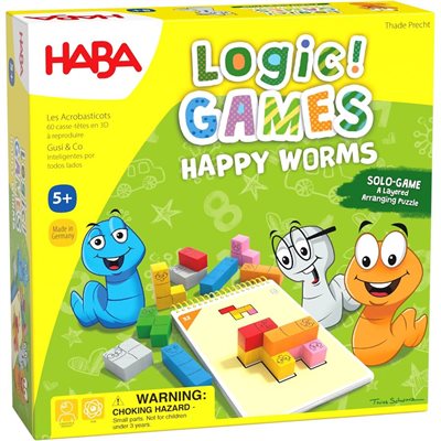 LOGIC! GAMES - HAPPY WORMS (ML)(NO AMAZON SALES)